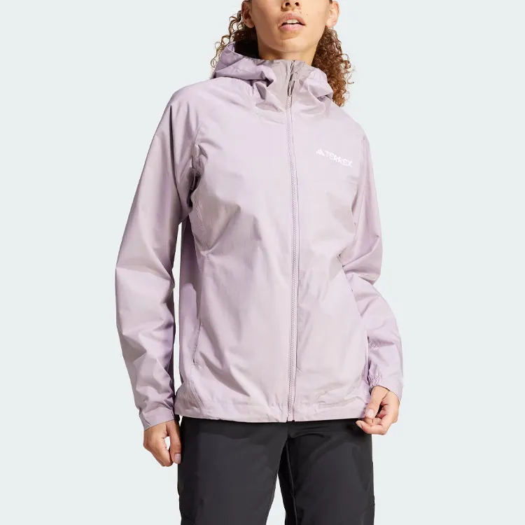 Adidas Waterproof, Rainproof, Windproof Windbreaker Jacket Women's Lotus-1