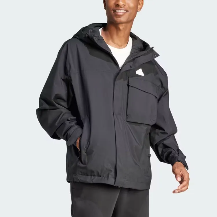 Adidas City Escape Rain.Rdy Jacket Jackets Coats Men's Black-2