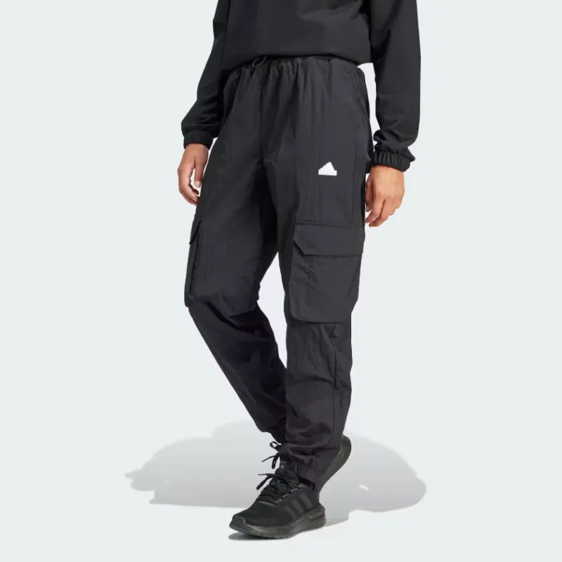 Adidas City Escape Cargo Tracksuit Bottoms Sports Pants Women's Black-1