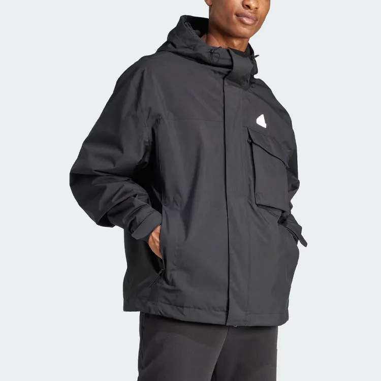 Adidas City Escape Rain.Rdy Jacket Jackets Coats Men's Black-1