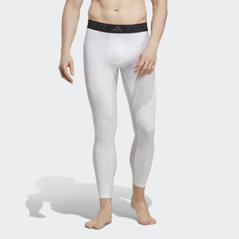 Adidas Techfit Training Long Tights Athletic Trousers Men's White-1