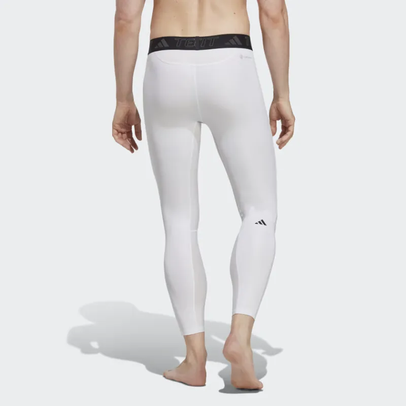 Adidas Techfit Training Long Tights Athletic Trousers Men's White-2