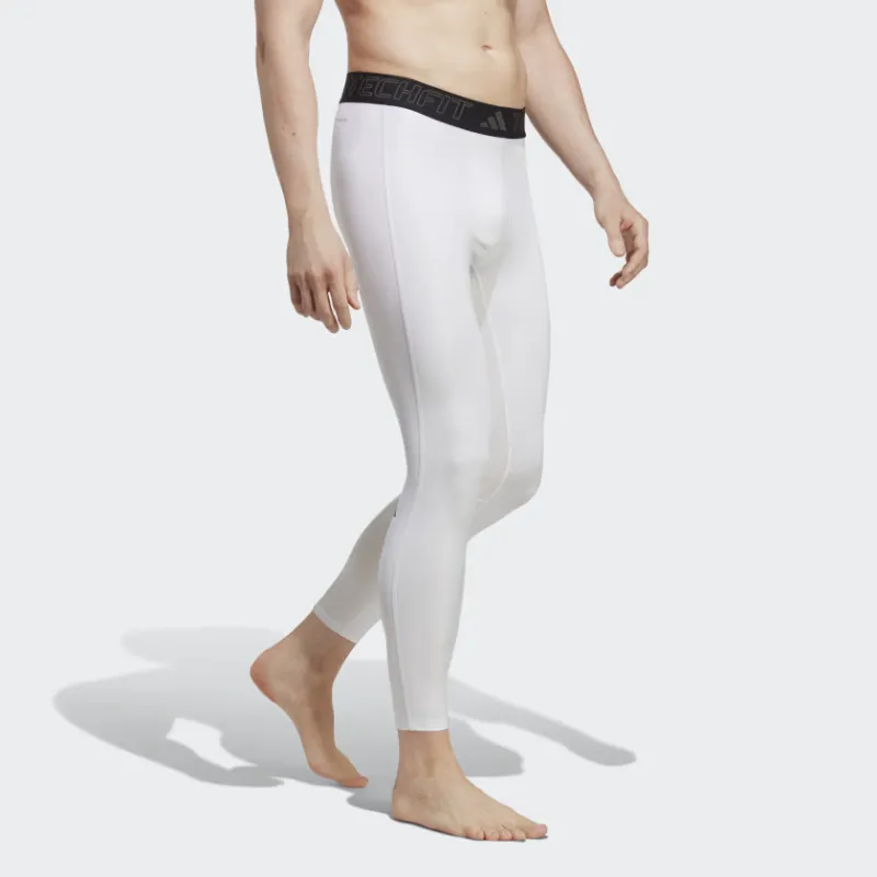 Adidas Techfit Training Long Tights Athletic Trousers Men's White-3