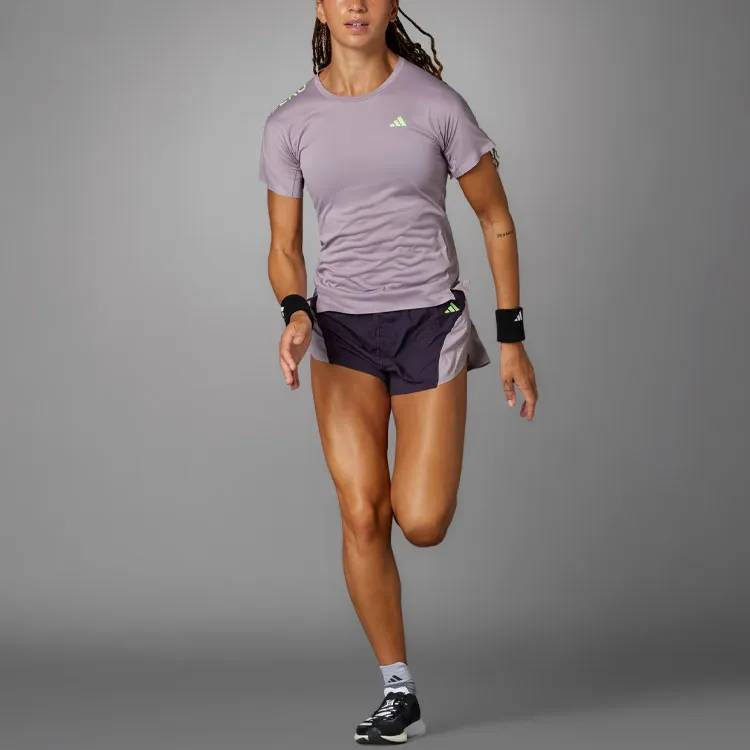 Adidas Adizero Running T-Shirt T-Shirt Women's Purple-1