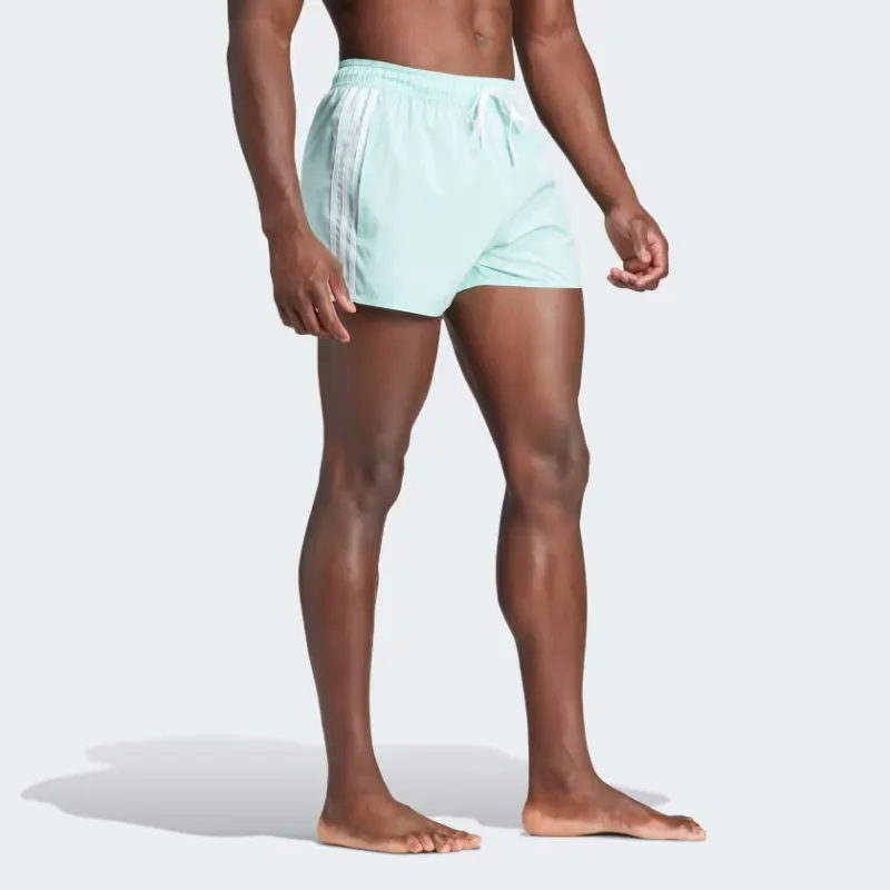 Adidas 3 Stripes Clx Very Short Length Swim Shorts Swimming Shorts Men's Light Green-3
