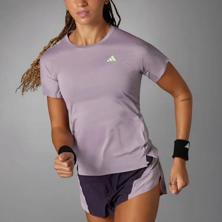 Adidas Adizero Running T-Shirt T-Shirt Women's Purple-4