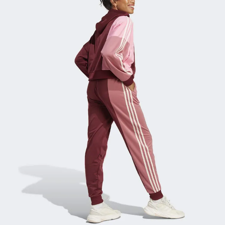 Adidas Bold Block Tracksuit Casual Suit Women's Contour Red-3