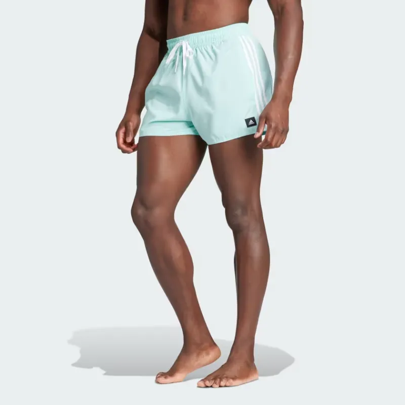 Adidas 3 Stripes Clx Very Short Length Swim Shorts Swimming Shorts Men's Light Green-1
