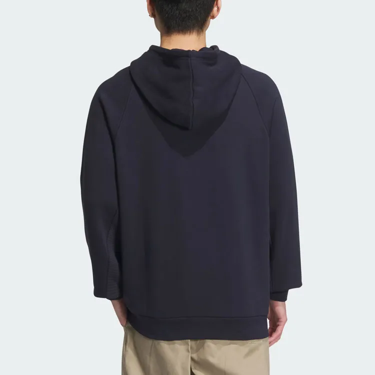 Adidas Small Logo Waffle Hoodie Sweatshirt Men's Legend Ink-2