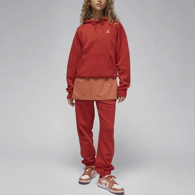 Jordan Brooklyn Fleece Sweatshirt Women's Sand Dune Red-2