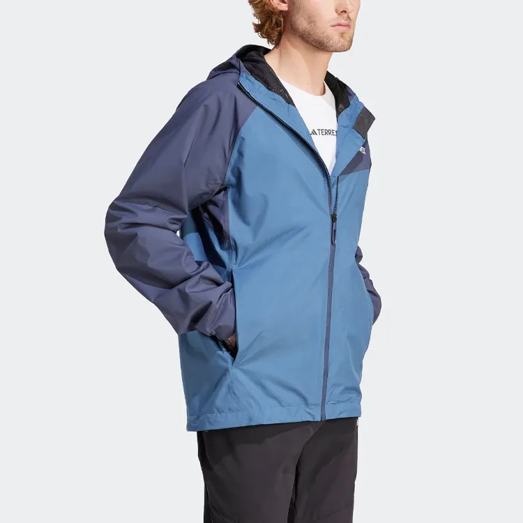 Adidas ULT Water Resistant Windproof And Rainproof Windbreaker Jacket Men's Wonder Asphalt Gray-2