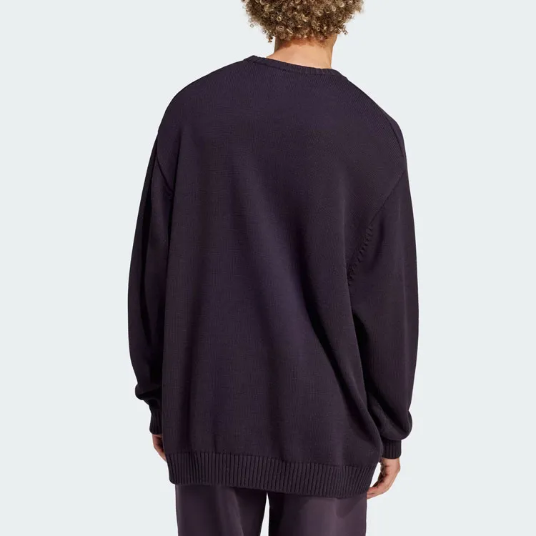 Adidas Originals Premium Knitted Sweatshirt Knitwear Men's Black Gray-2