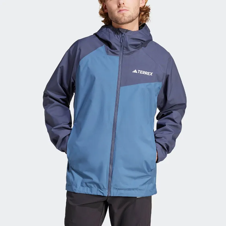 Adidas ULT Water Resistant Windproof And Rainproof Windbreaker Jacket Men's Wonder Asphalt Gray-1