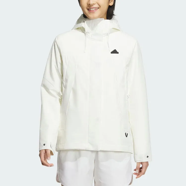 Adidas CITY ESCAPE 3 In 1 Fleece Jacket Jackets Coats Women's Jade White-2