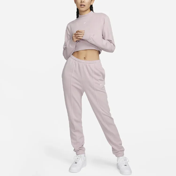 Nike Knitted Sports Pants Women's Pink-2