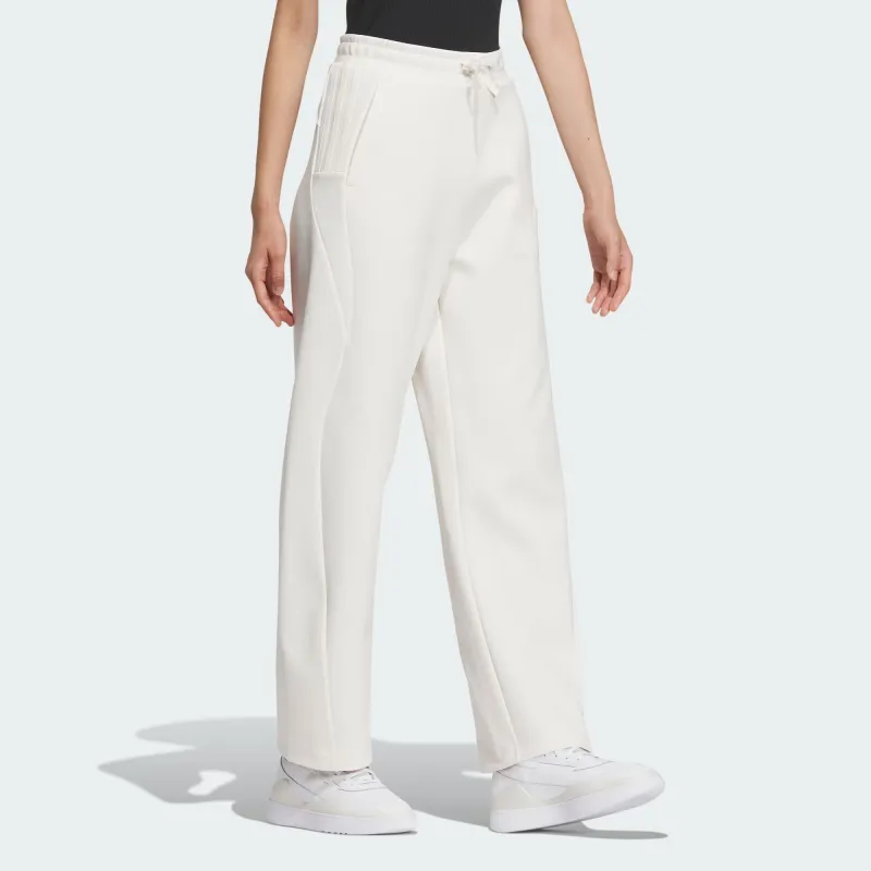 Adidas Fustl Pants Knitted Sweatpants Women's Pink White-2