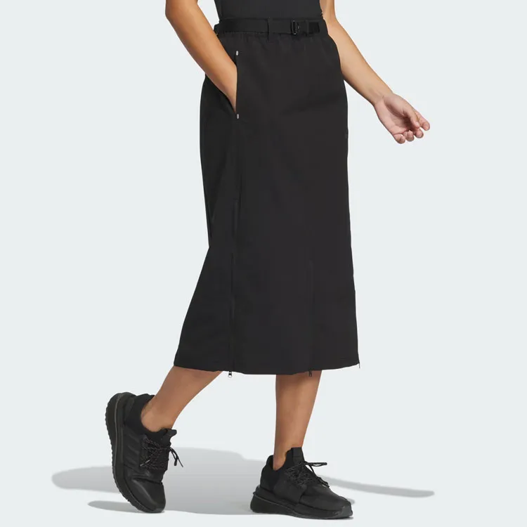 Adidas W Wd Skirt Casual Long Skirts Women's Black-4