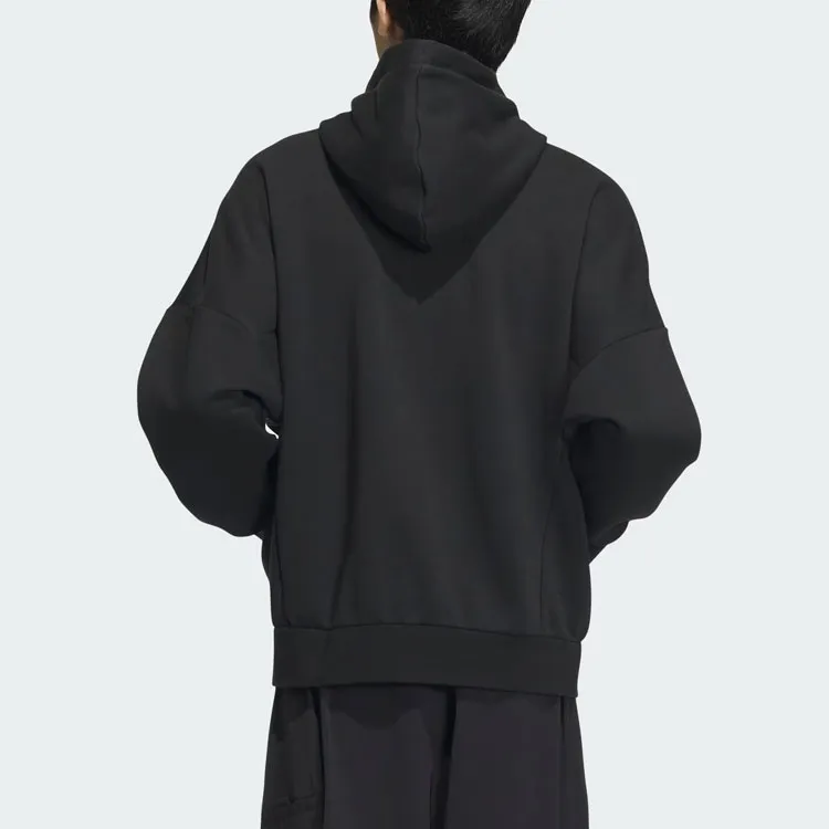 Adidas Sportswear Oversized Hoodie Sweatshirt Men's Black-2