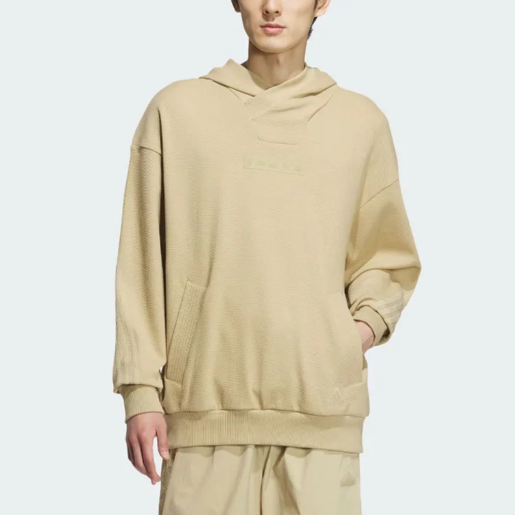 Adidas Sportswear Loose Fit Hoodie Sweatshirt Men's Light Khaki-1