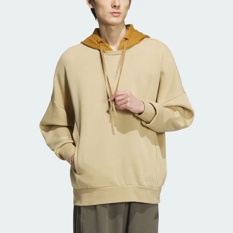 Adidas Sportswear Oversized Hoodie Sweatshirt Men's Light Khaki-1