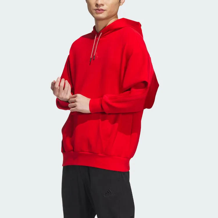 Adidas Future Style Hoodie Sweatshirt Unisex Light Scarlet-7