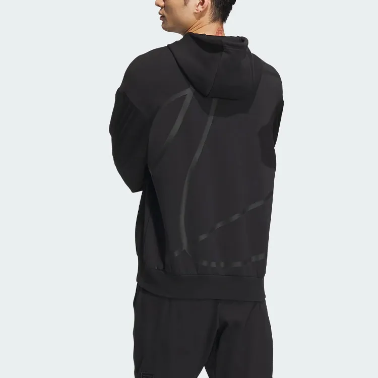 Adidas Future Style Hoodie Sweatshirt Unisex Black-2