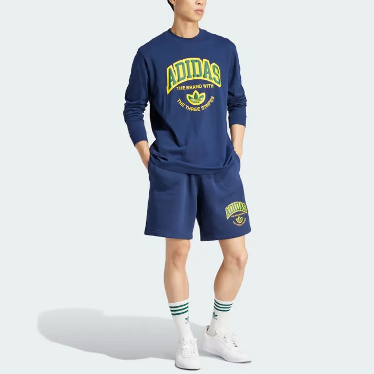 Adidas Originals Vrct Shorts Sports Shorts Men's Dark Blue-3
