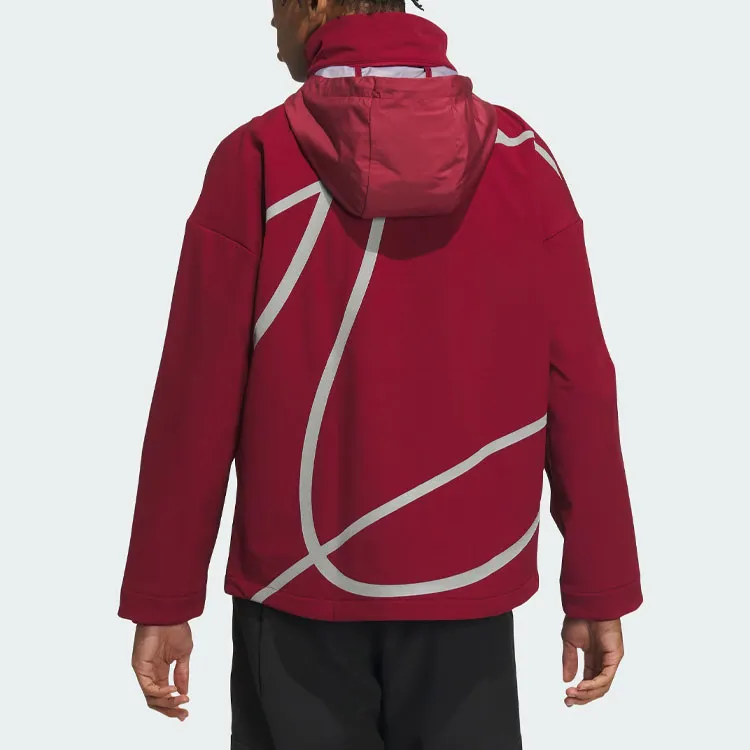 Adidas Future Style Jacket Jackets Coats Men's Burgundy-2