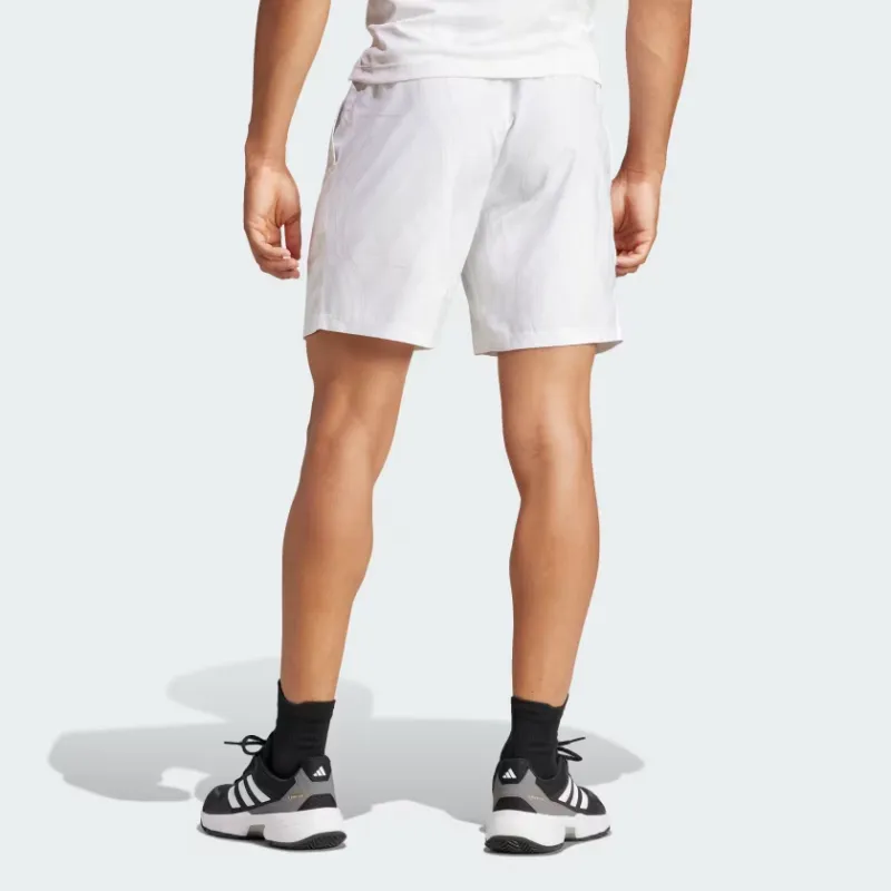 Adidas Club Tennis Graphic Shorts Sports Shorts Men's White-1