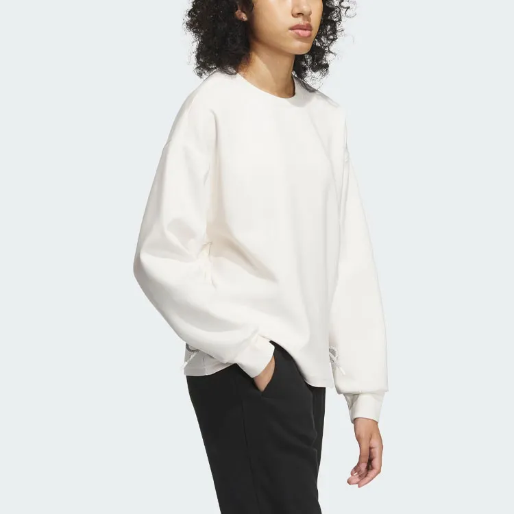 Adidas Future Style Crew Sweatshirt Sweatshirt Women's Pink White-3
