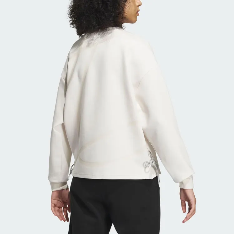 Adidas Future Style Crew Sweatshirt Sweatshirt Women's Pink White-2