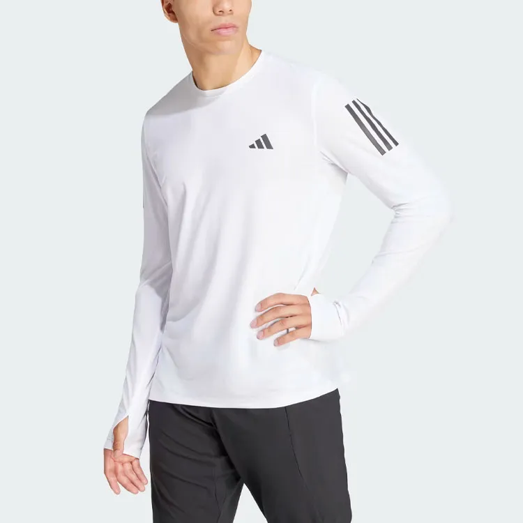 Adidas Free Shipping With AdiClub Own The Run Long Sleeve Tee-1
