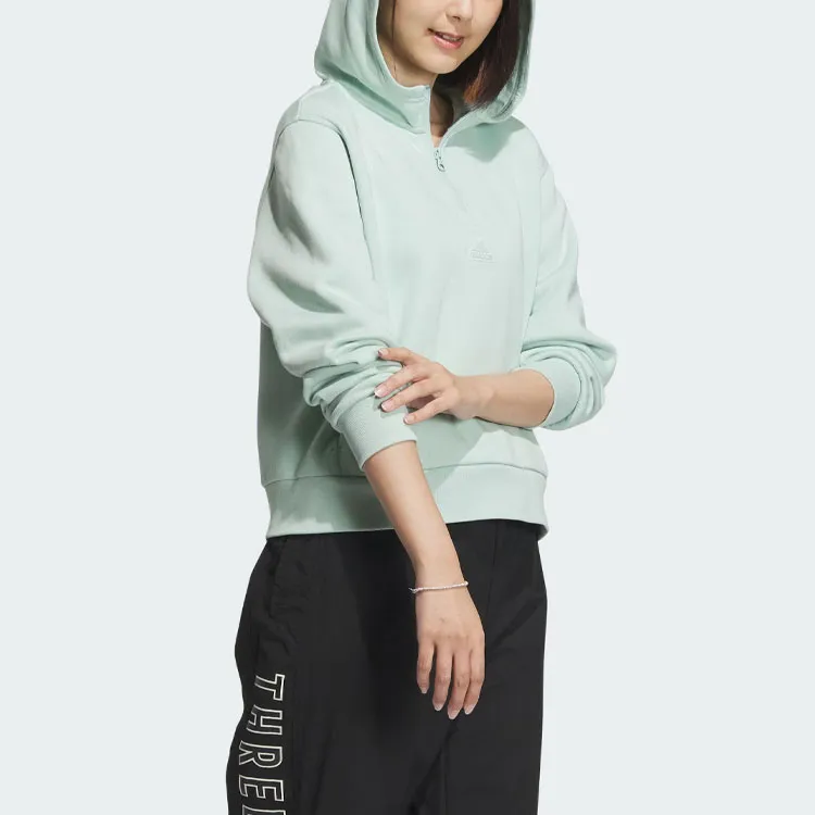Adidas W Fustl Hoodie3 Sweatshirt Women's Light Green-3