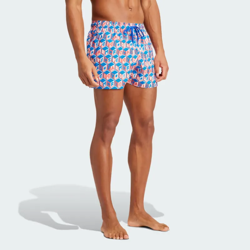 Adidas Farm Rio 3-Stripes Clx Swim Shorts Swimming Shorts Men's Multicolor-4