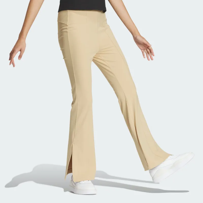 Adidas W Fustl Pants 1 Knitted Sweatpants Women's Light Khaki-3