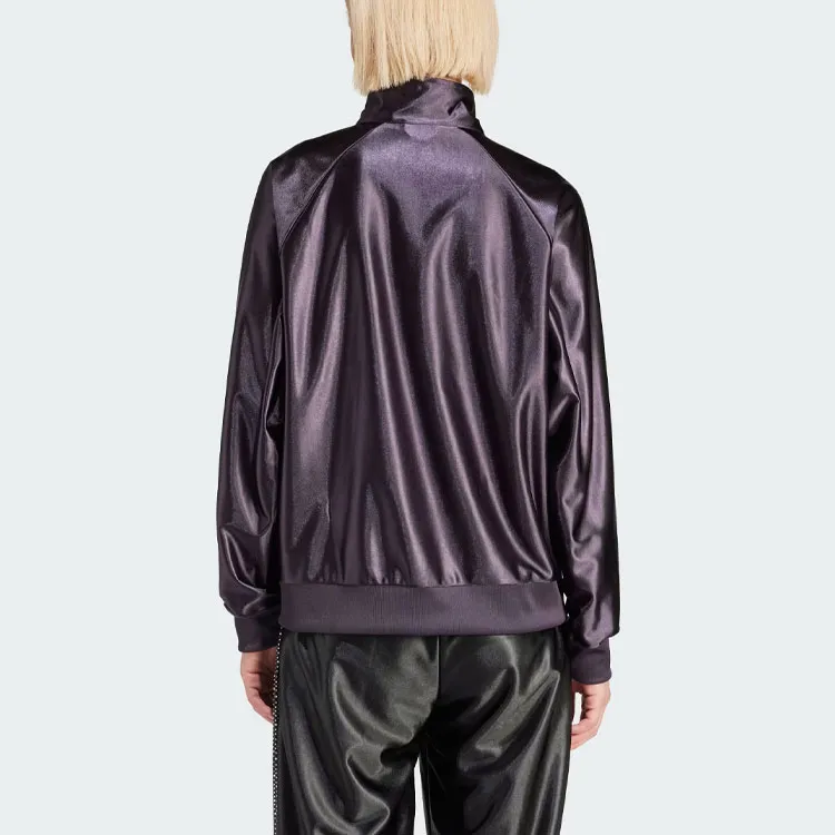 Adidas Originals Embellished 3 Stripes Track Top Jackets & Coats Women's Aurora Black-2