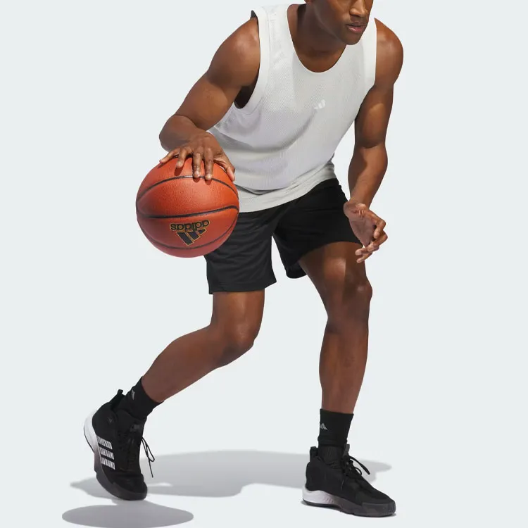 Adidas Legends 3 Stripes Basketball Shorts Basketball Shorts Men's Black-3