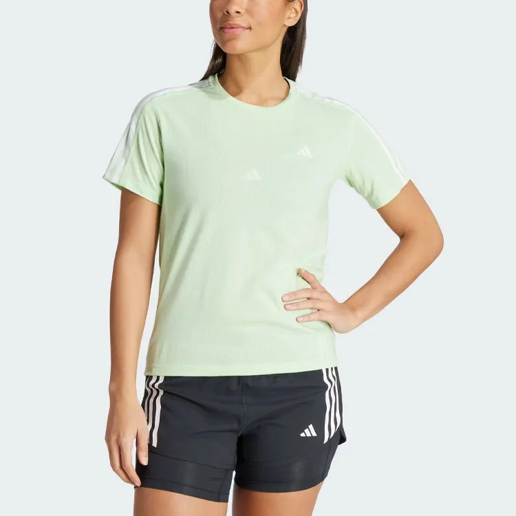 Adidas Free Shipping With AdiClub Own The Run 3 Stripes Tee-1