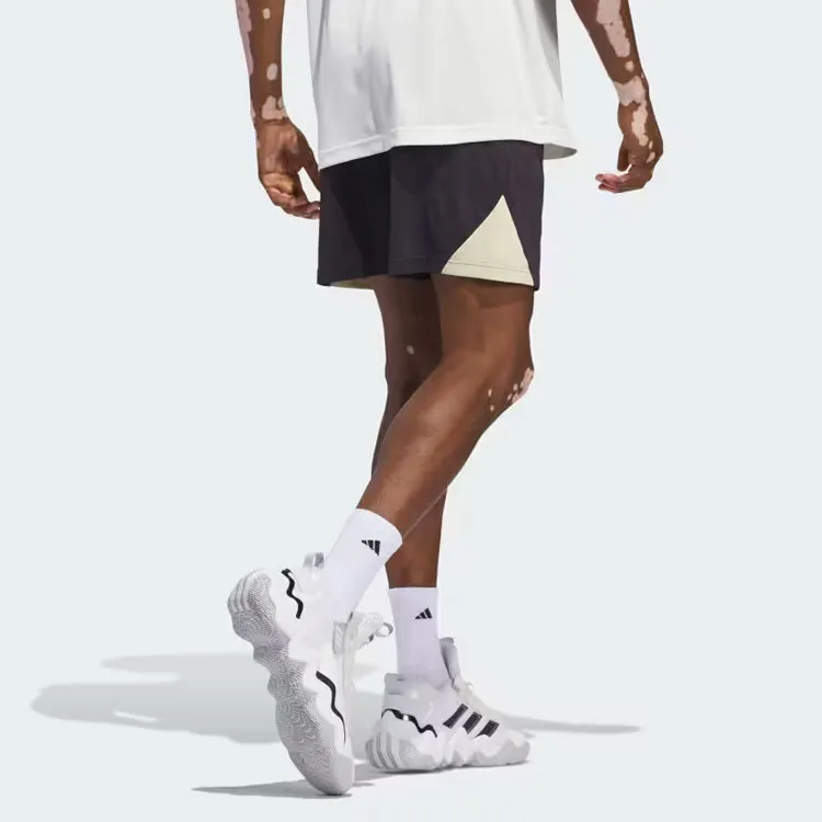 Adidas Basketball Badge Of Sport Shorts Basketball Shorts Men's Black White-2