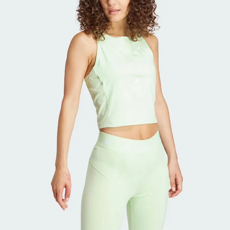 Adidas Free Shipping With AdiClub Techfit Printed Crop Training Tank Top-1