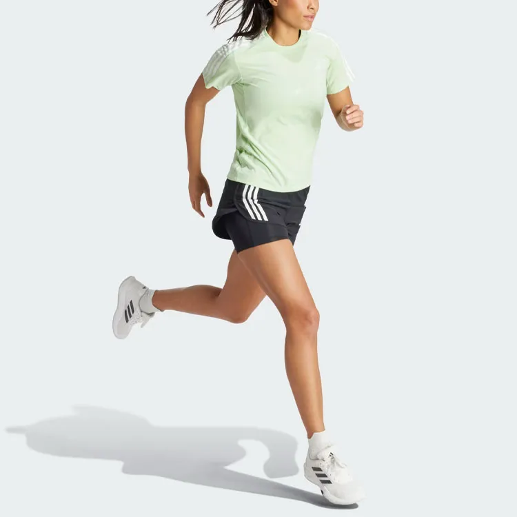 Adidas Free Shipping With AdiClub Own The Run 3 Stripes Tee-3