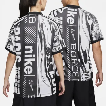Nike SS24 Culture Of Football T Shirt Unisex Black White