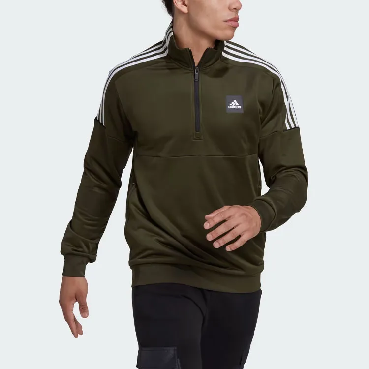 Adidas Football-Inspired Track Top Jackets Coats Men's Army Green-2