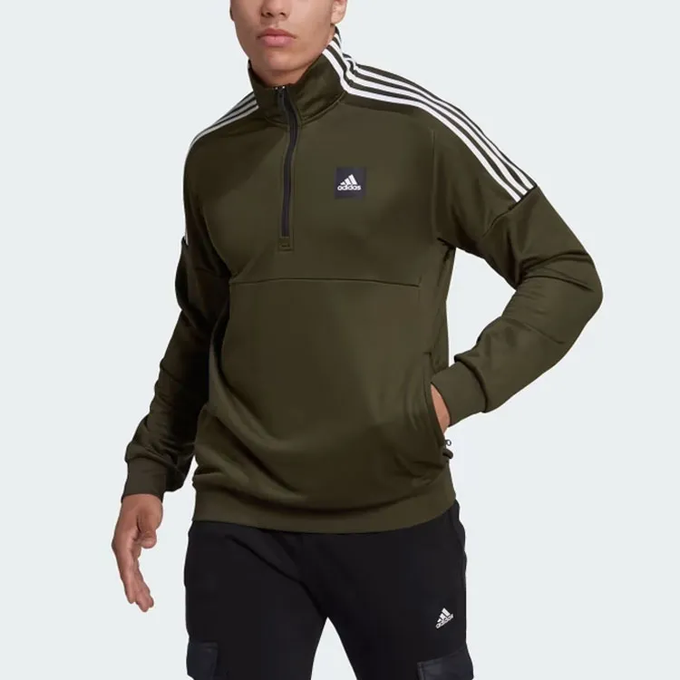 Adidas Football-Inspired Track Top Jackets Coats Men's Army Green-1