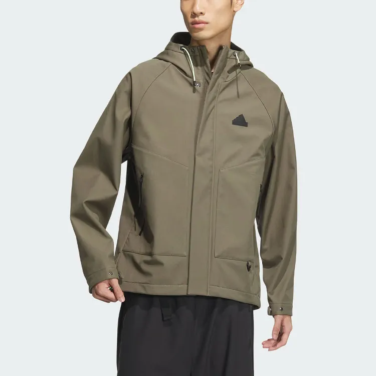 Adidas CITY ESCAPE Jacket Jackets Coats Men's Strata Olive Green-1