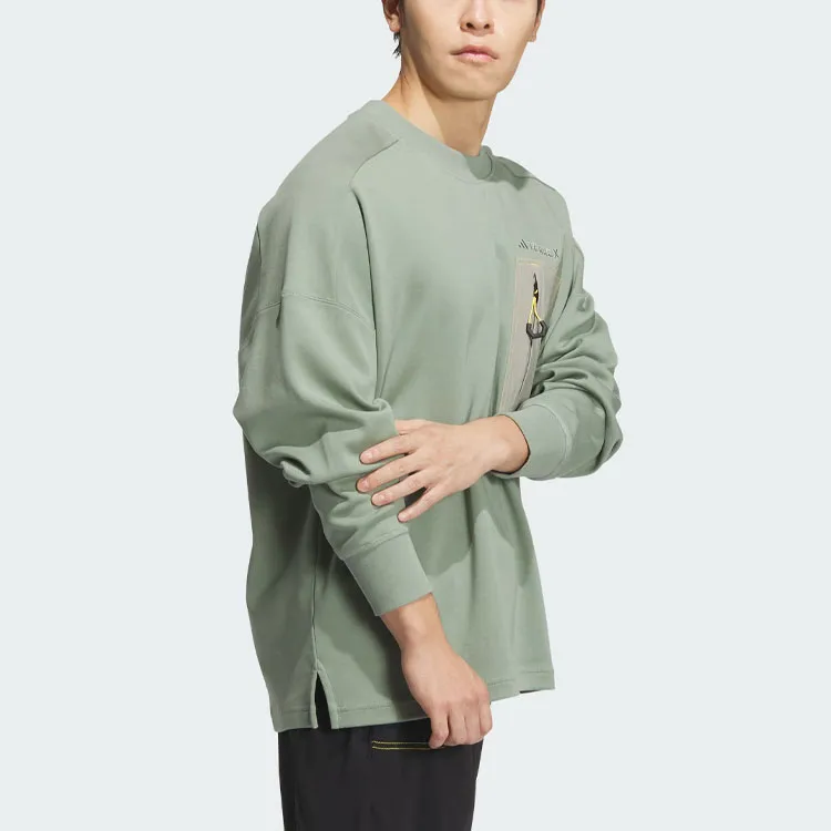 Adidas x NATIONAL GEOGRAPHIC Crew Sweatshirt Sweatshirt Men's Dusty Green-2