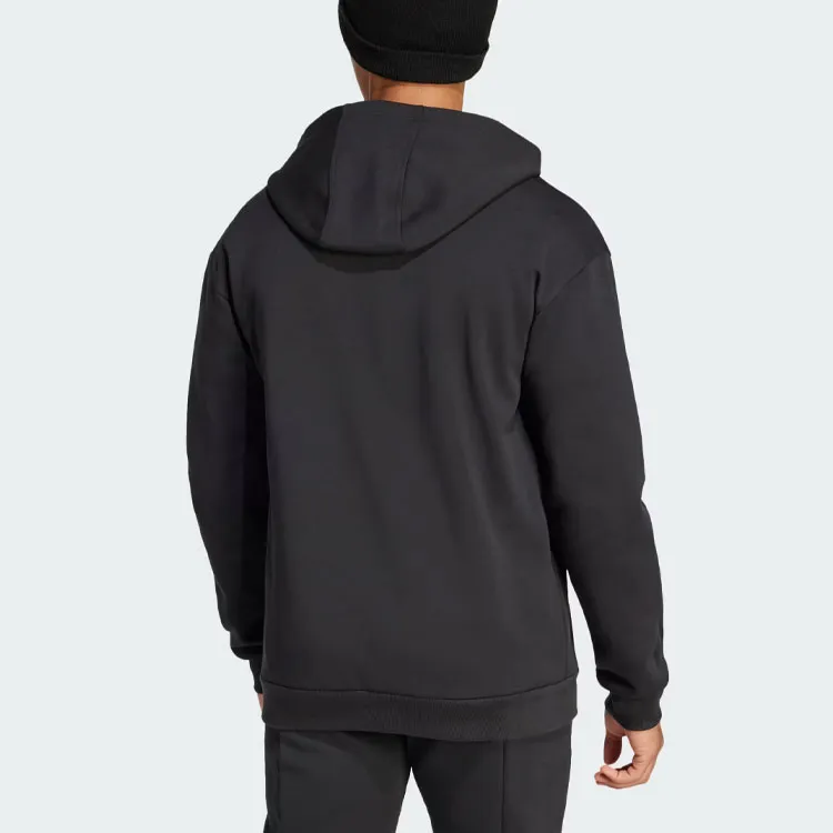 Adidas Future Icons Badge Of Sport Hoodie Sweatshirt Men's Black-3