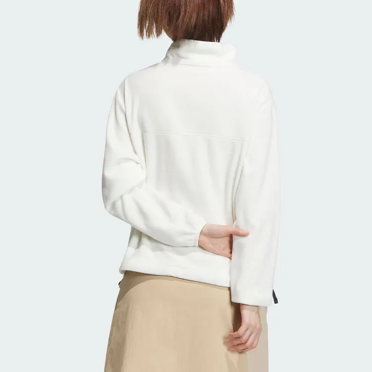 Adidas City Escape Loose Fit Sweatshirt Jackets Coats Women's Jade White-2