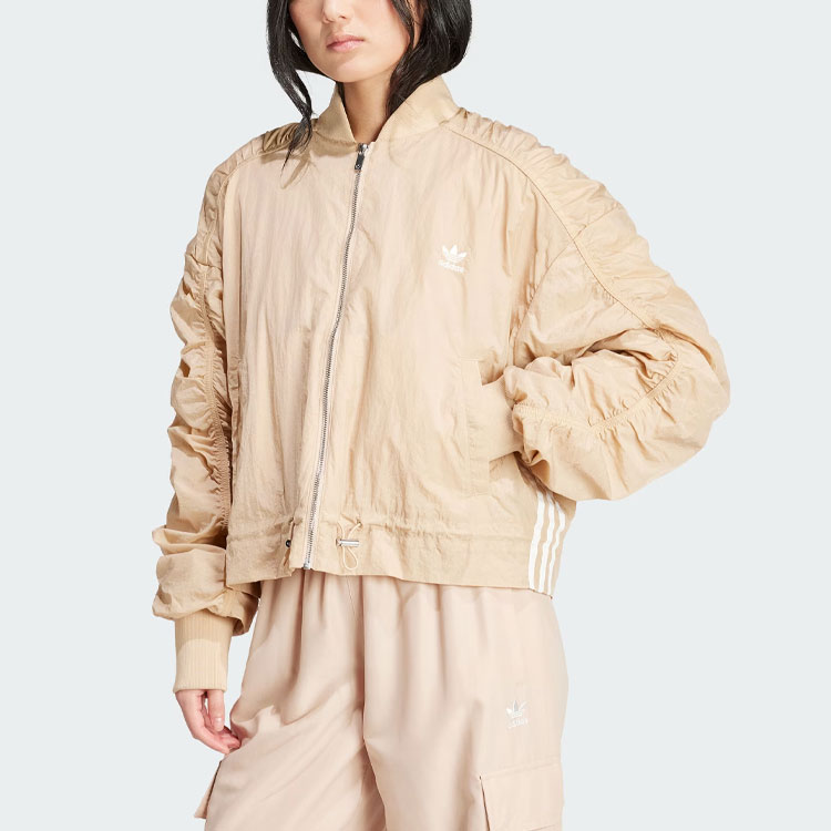 Adidas Originals Lightweight Bomber Jacket Beige