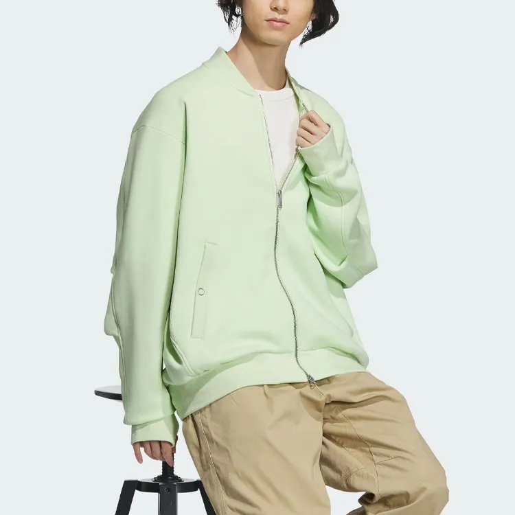 Adidas Spacer Bomber Jacket Jackets & Coats Men's Lime Green-3